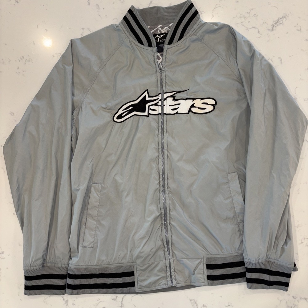 Smashing Pumpkins X AlpineStars Nylon Bomber Jacket Concert Aug. 19th 2008 SZ LG - Picture 2 of 11